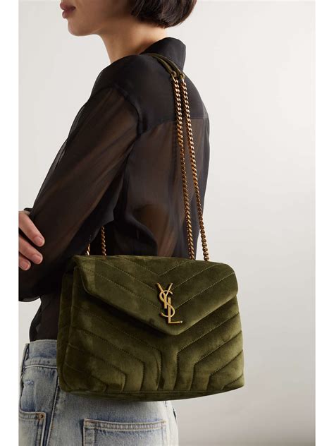 ysl green suede|ysl college bag.